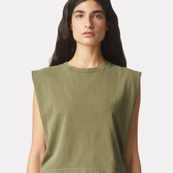 Women's Garment-Dyed Heavyweight Muscle Tee Thumbnail