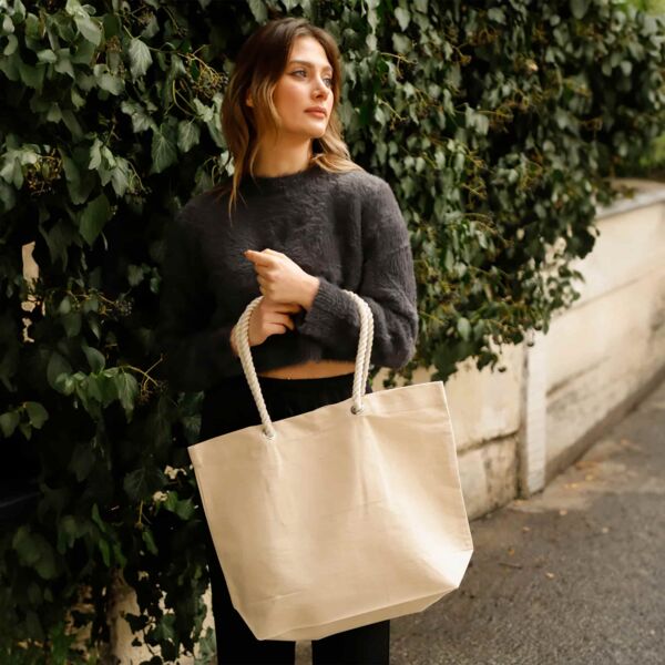 Rope Handle Beach Tote Thumbnail