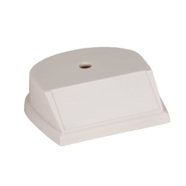 3 3/4" x 3 3/4" Centerhole Countersunk Big Plate Rounded Plastic Base Thumbnail