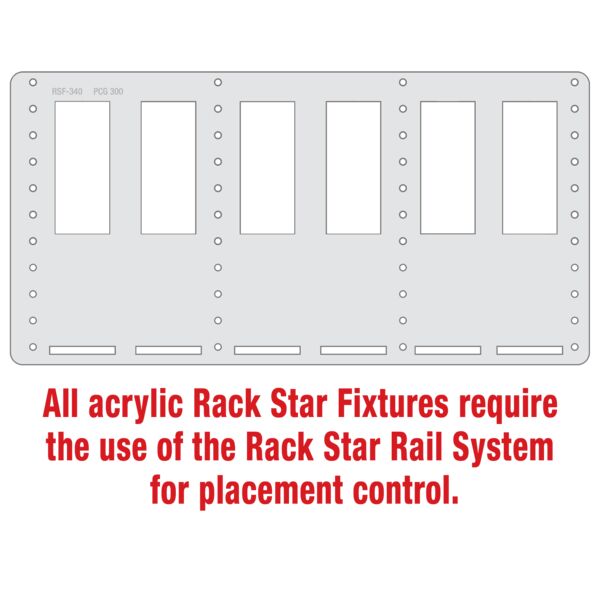PCG300 8 oz. Champagne Flute Rack Star Fixture- Holds 6 Thumbnail