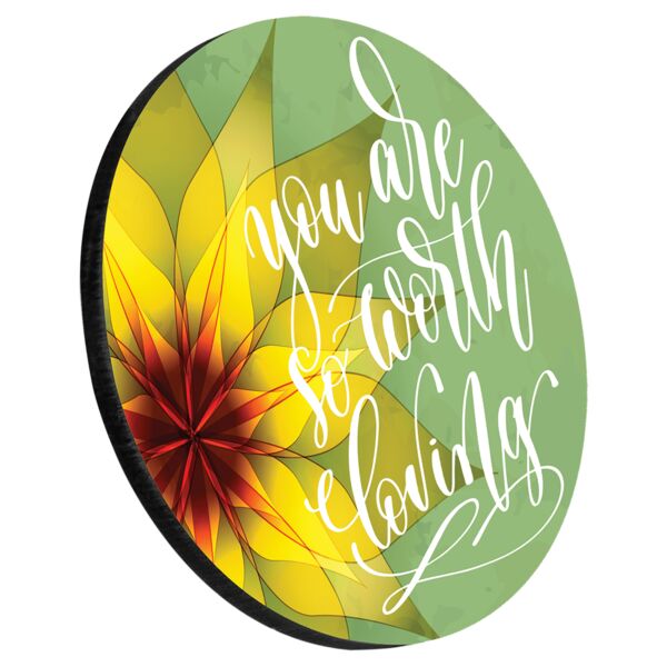 3.75" Premium Round Coaster with Cork Backing Thumbnail