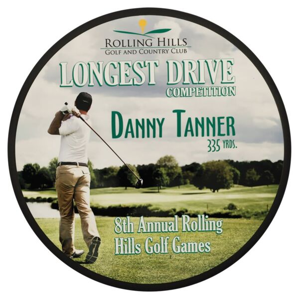 8.125" Unisub Sublimatable Round Plaque with Edge Thumbnail