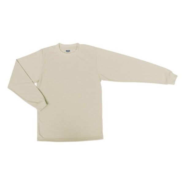 X-Small Sand Long Sleeve Basic T-Shirt Thumbnail