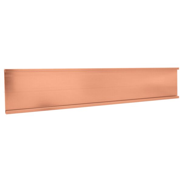 1 1/2" x 8", Polished , Kota Pro Aluminum Wall Bracket without Mounting Holes, Fits 1/16" Thick Plastic Insert Thumbnail