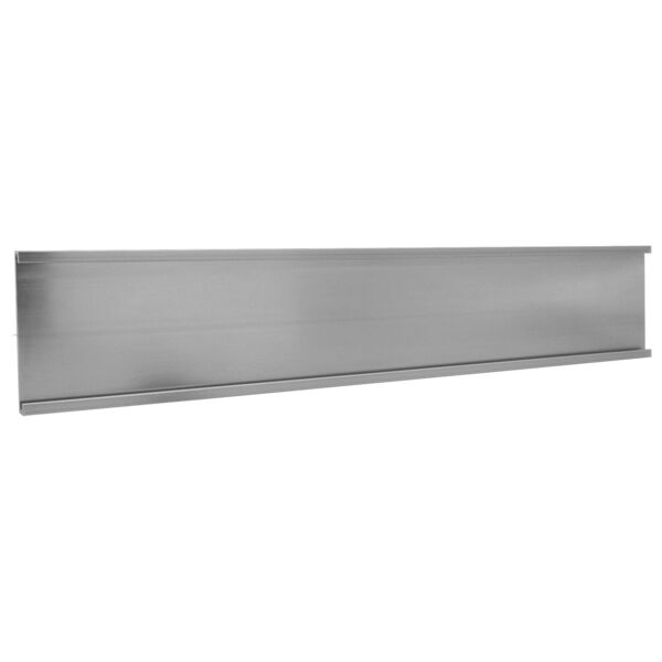 1 1/2" x 8", Satin , Kota Pro Aluminum Wall Bracket without Mounting Holes, Fits 1/16" Thick Plastic Insert Thumbnail