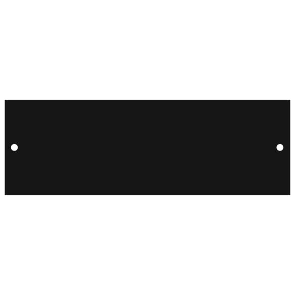 2 3/8" x 6 3/4" Brass Plate with Two Holes Thumbnail