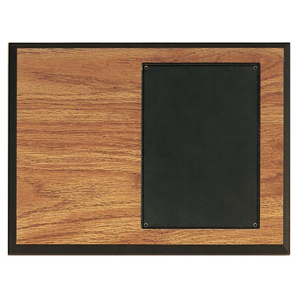 9" x 12" Oak Laminated Fiberboard with 5" x 7" Acrylic Thumbnail