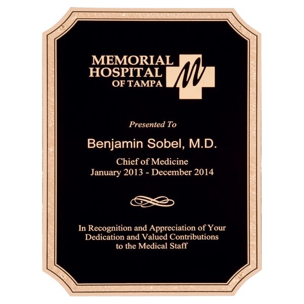 9" x 13" Textured LaserFX with Notched Corners, Florentine Border, and Four Holes Thumbnail