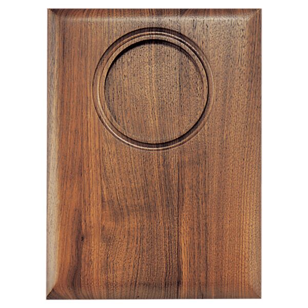 Solid American Plaque With 4" Routed Circle 9"x12" Thumbnail