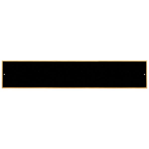 1 3/4" x 8 7/8" Laserable Brass Plate with Border and 2 Holes Thumbnail