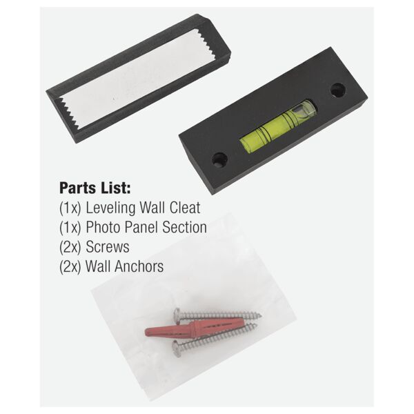 4 x 4 to 6 x 6 Photo 4-Way French Cleat Hanging System Thumbnail