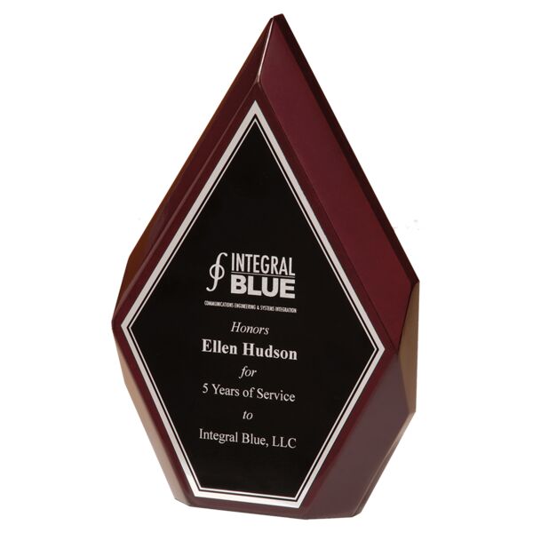 6 1/4" x 10" High Gloss Diamond with and Engraving Plate Thumbnail