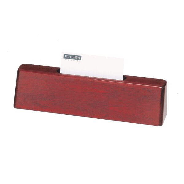 8 1/4" x 2" x 1 1/4" Piano Finish Nameplate with Business Card Holder, Plate Not Included Thumbnail