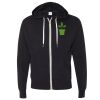 Unisex Heathered French Terry Full-Zip Hooded Sweatshirt Thumbnail