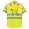 Men's High Visibility Safety Short Sleeve Work Shirt Thumbnail
