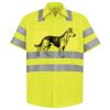 Men's High Visibility Safety Short Sleeve Work Shirt Thumbnail