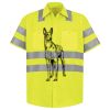 Men's High Visibility Safety Short Sleeve Work Shirt Thumbnail