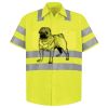 Men's High Visibility Safety Short Sleeve Work Shirt Thumbnail