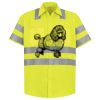 Men's High Visibility Safety Short Sleeve Work Shirt Thumbnail