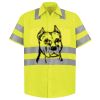 Men's High Visibility Safety Short Sleeve Work Shirt Thumbnail