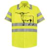 Men's High Visibility Safety Short Sleeve Work Shirt Thumbnail