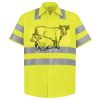 Men's High Visibility Safety Short Sleeve Work Shirt Thumbnail