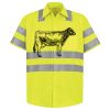 Men's High Visibility Safety Short Sleeve Work Shirt Thumbnail