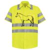 Men's High Visibility Safety Short Sleeve Work Shirt Thumbnail