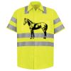 Men's High Visibility Safety Short Sleeve Work Shirt Thumbnail