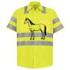 Men's High Visibility Safety Short Sleeve Work Shirt Thumbnail
