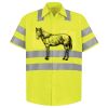 Men's High Visibility Safety Short Sleeve Work Shirt Thumbnail