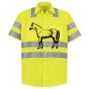 Men's High Visibility Safety Short Sleeve Work Shirt Thumbnail