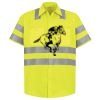 Men's High Visibility Safety Short Sleeve Work Shirt Thumbnail
