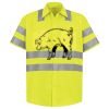 Men's High Visibility Safety Short Sleeve Work Shirt Thumbnail