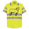 Men's High Visibility Safety Short Sleeve Work Shirt Thumbnail