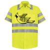 Men's High Visibility Safety Short Sleeve Work Shirt Thumbnail