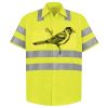 Men's High Visibility Safety Short Sleeve Work Shirt Thumbnail