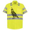 Men's High Visibility Safety Short Sleeve Work Shirt Thumbnail