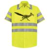 Men's High Visibility Safety Short Sleeve Work Shirt Thumbnail