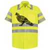 Men's High Visibility Safety Short Sleeve Work Shirt Thumbnail
