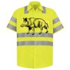 Men's High Visibility Safety Short Sleeve Work Shirt Thumbnail