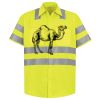 Men's High Visibility Safety Short Sleeve Work Shirt Thumbnail