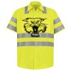 Men's High Visibility Safety Short Sleeve Work Shirt Thumbnail
