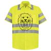 Men's High Visibility Safety Short Sleeve Work Shirt Thumbnail