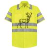 Men's High Visibility Safety Short Sleeve Work Shirt Thumbnail