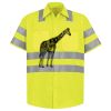 Men's High Visibility Safety Short Sleeve Work Shirt Thumbnail