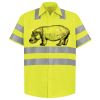 Men's High Visibility Safety Short Sleeve Work Shirt Thumbnail