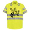 Men's High Visibility Safety Short Sleeve Work Shirt Thumbnail