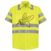 Men's High Visibility Safety Short Sleeve Work Shirt Thumbnail