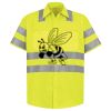 Men's High Visibility Safety Short Sleeve Work Shirt Thumbnail